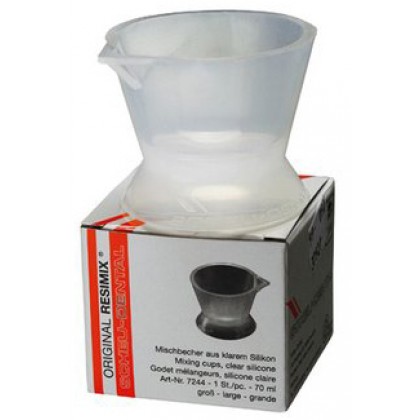 Resimix Silicone Mixing Cups with Pouring Spout - Large 65mm dia - 70ml - Single (7244)